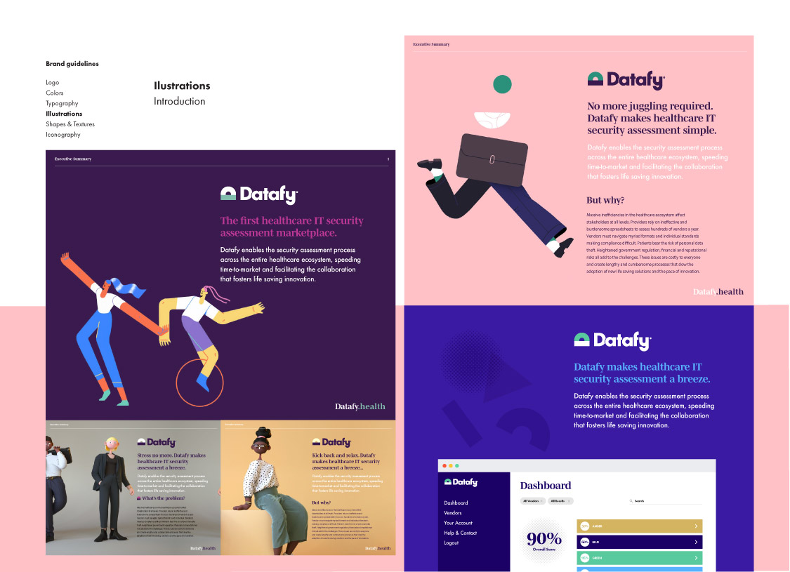 Orchestrate was hired to design the branding and website for Datafy.health